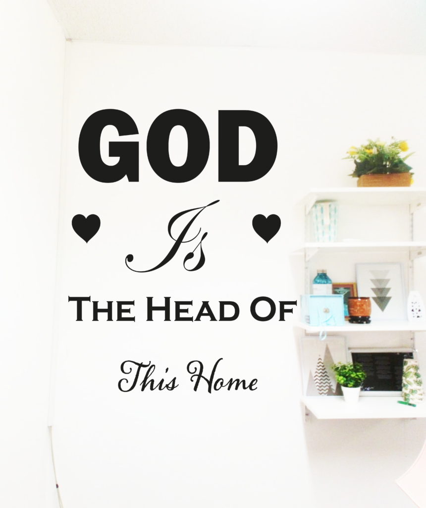 CHRISTIAN WALL LETTERING | Removable Cutting Vinyl TEXT | Metallic ...