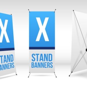 CUSTOM PRINT BANNER | American Adjustable X-stand Banner | Print Your Own Artwork