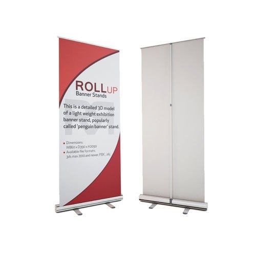 QUALITY ROLLER BANNER STAND ROLL UP  850MM x 2000MM HARDWARE NEXT DAY DELIVERY 