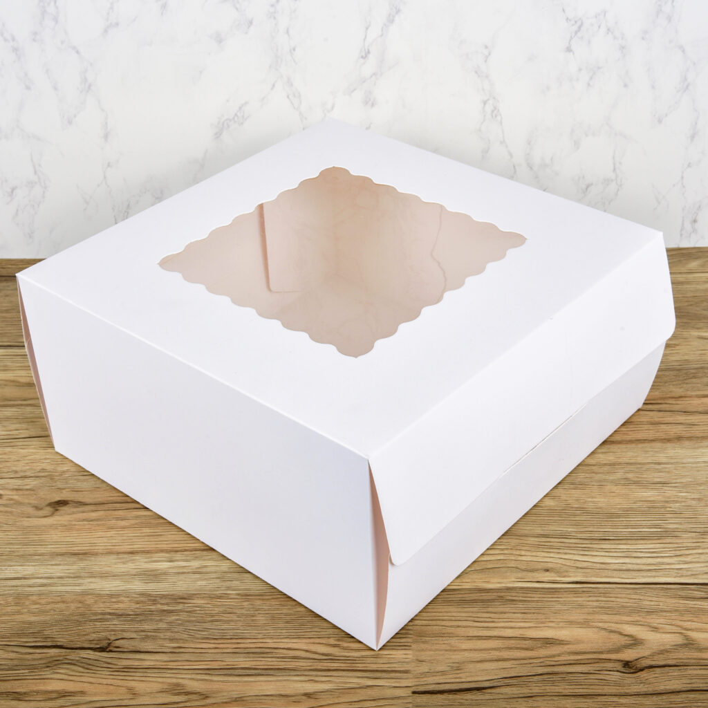 10pcs Floral Decorative Cake Boxes 12inch Premium Boxes with Window