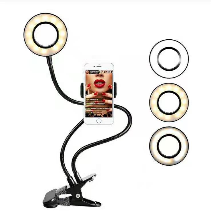 LED Selfie Ring Light With Tripod Stand Phone Holder Makeup Live Stream Beauty 