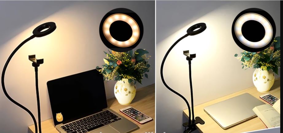 SQUATZ 8'' LED Ring Light w/ Desktop Tripod, Selfie Ring Light w/ Mobile  Holder | eBay