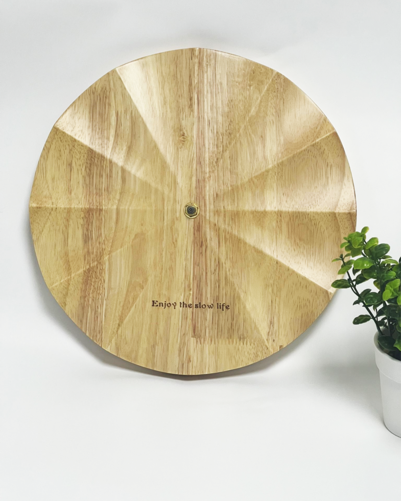 Personalised Solid Oak Wood Wall Clock | Minimalistic Luxury Wall Clock ...