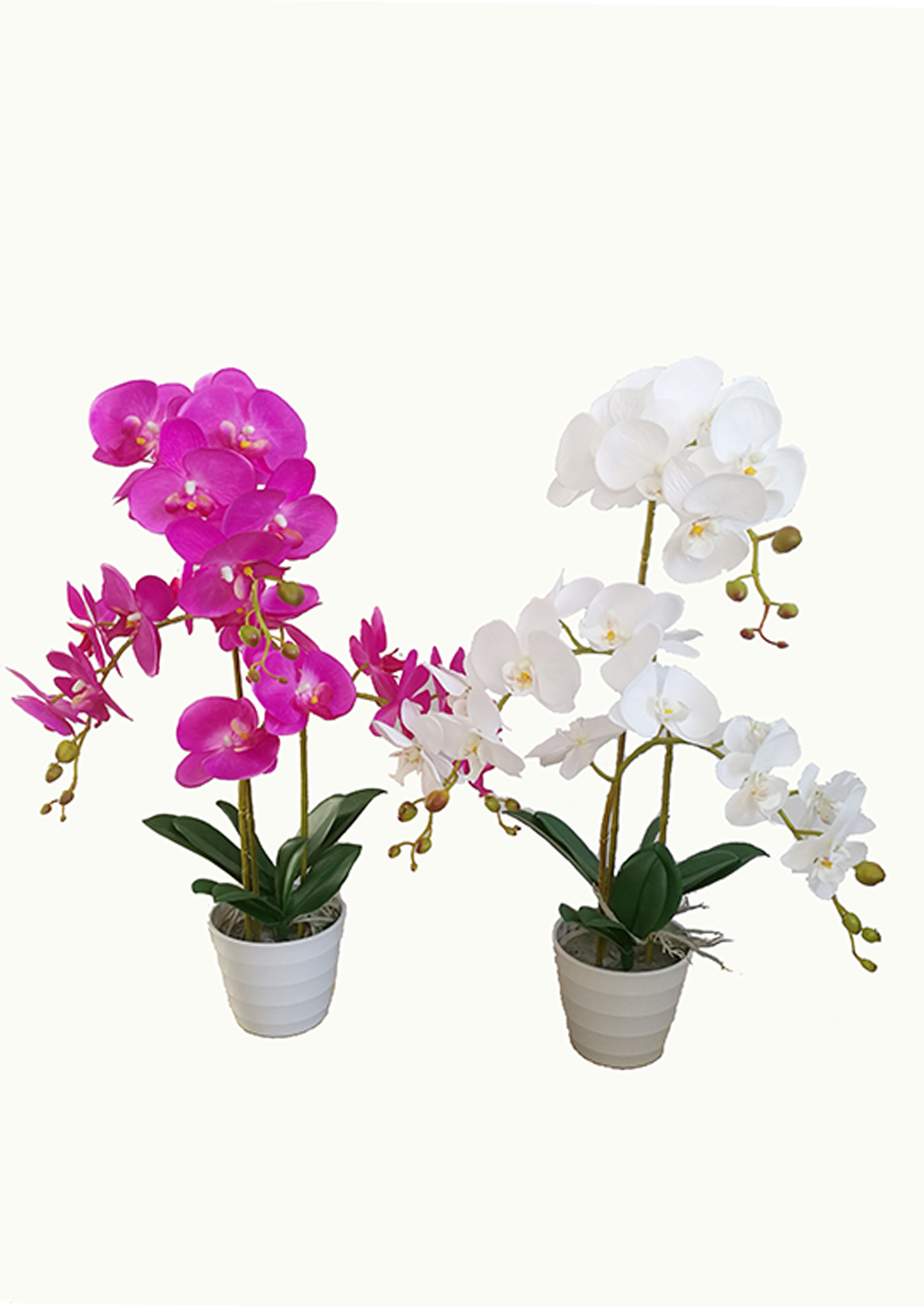 Butterfly Orchid Creative Bonsai Potted Flowers Decor Fake Flower Art Artificial 