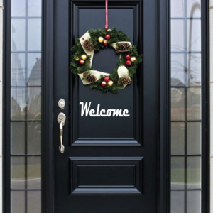 Personalised, Welcome Door Vinyl Decal, Front Door Name Sticker, Welcome Door Decal, Welcome sticker, Vinyl Decal Door